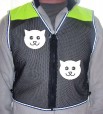 org smiley cat hi-vis front ylo